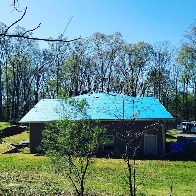 Storm Damage Roof replacement in Winder GA