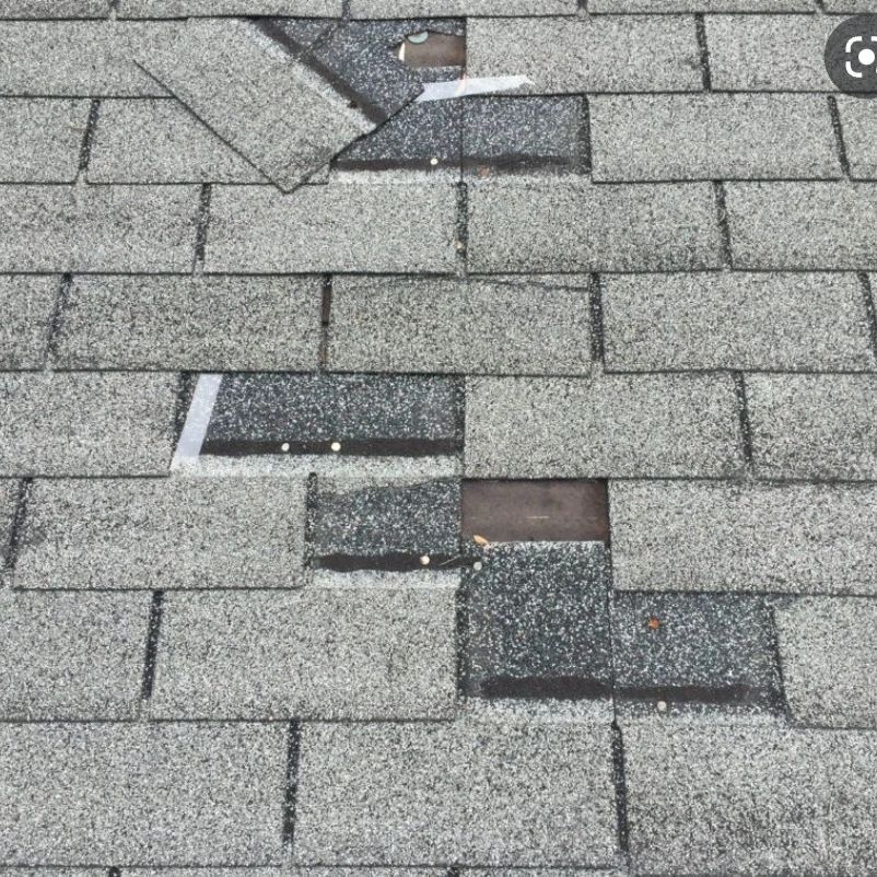 Wind and Hail Damaged  Roof in Winder GA