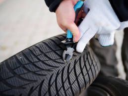 Tire & Wheel with Road Hazard