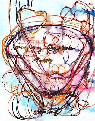 It is a drawing of a bowl with a lot of lines on it.