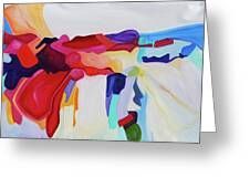 A greeting card featuring the painting abstract by person