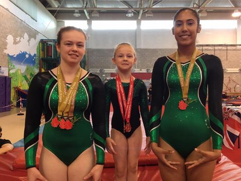 Gymnasts from the Tea Rose and Royal Rose round at the National Roses competition