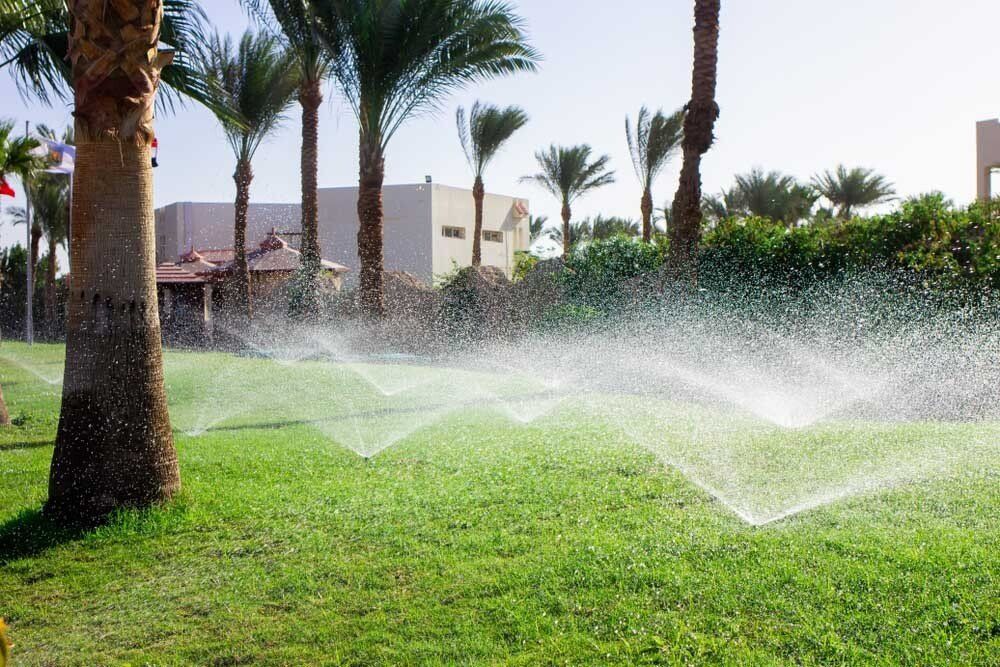 Sprinkler Watering Garden — Irrigation Supplies in Yeppoon, QLD