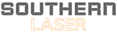 A logo for southern laser is shown on a white background.