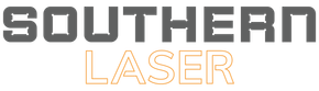 A logo for southern laser is shown on a white background.