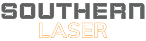A logo for southern laser is shown on a white background.