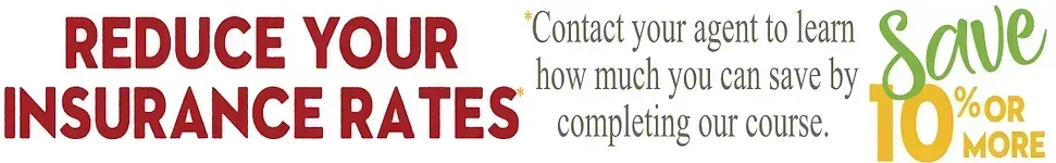 Reduce your insurance rates banner