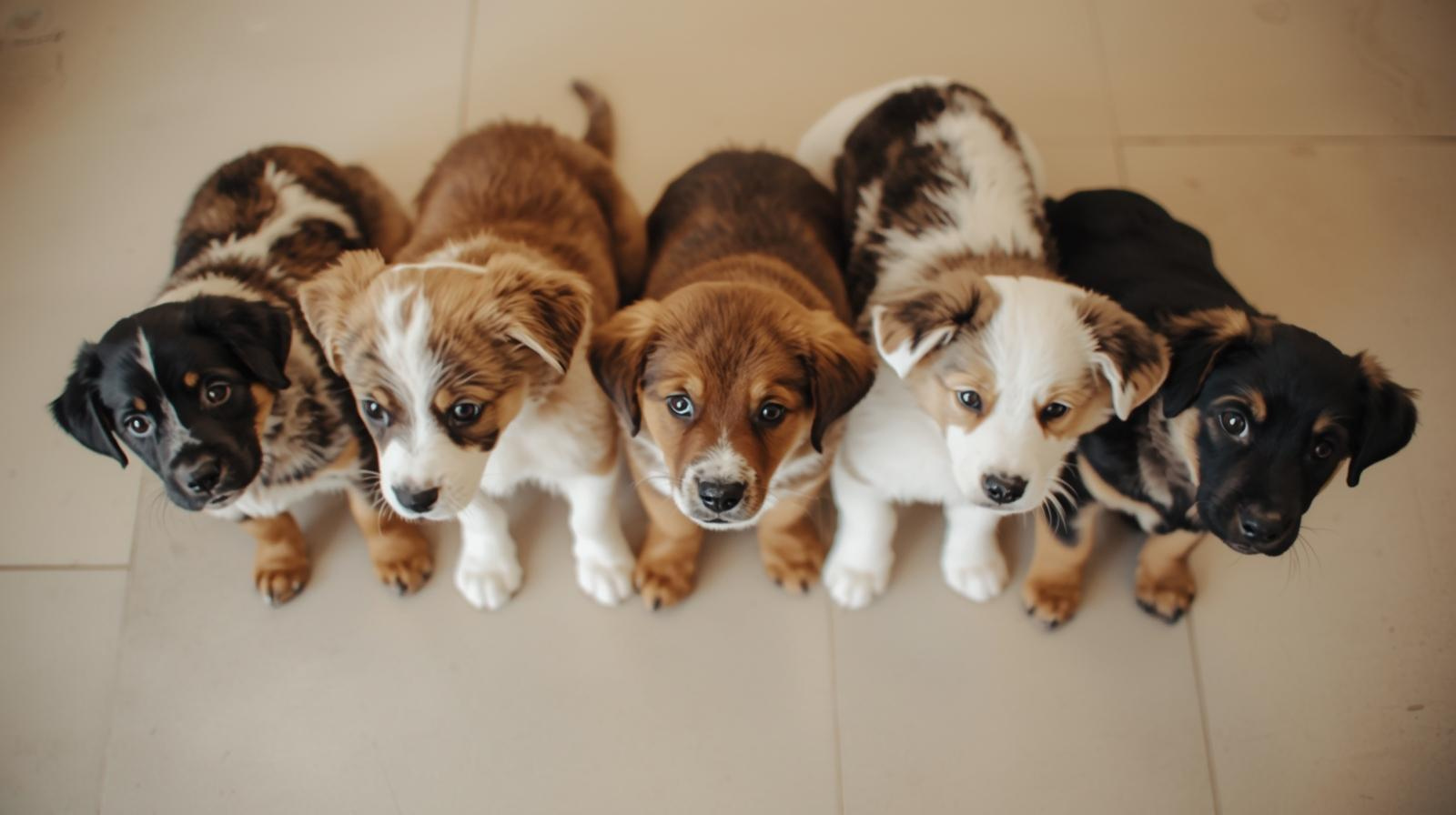 puppies manding during early socialization