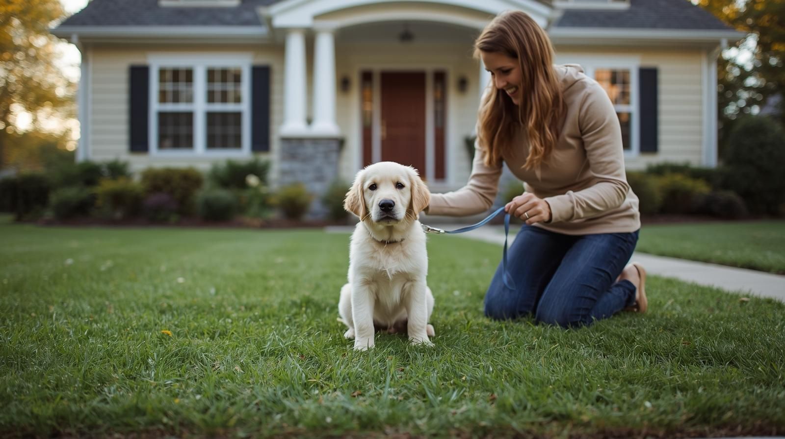 puppy starting basic training before going home through Neshaminy Creek Dog Training partnership