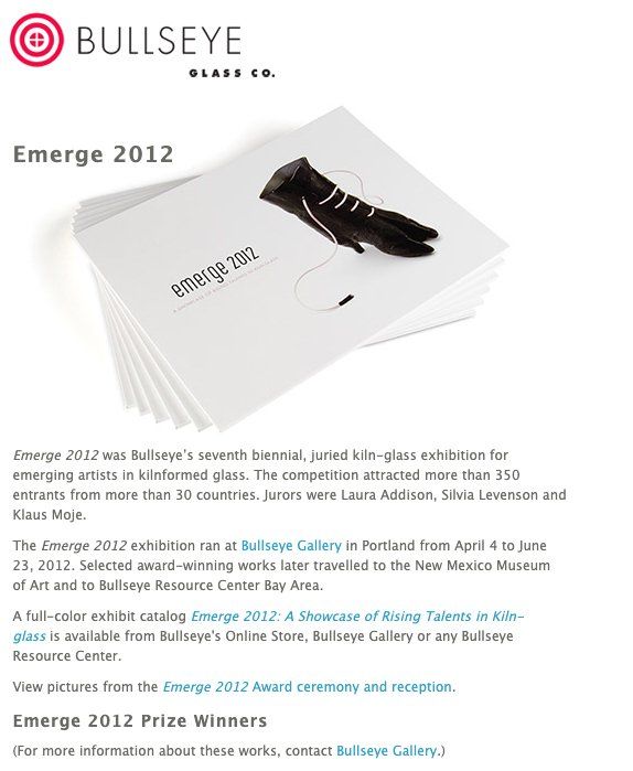 An advertisement for bullseye shows a black glove on a white background