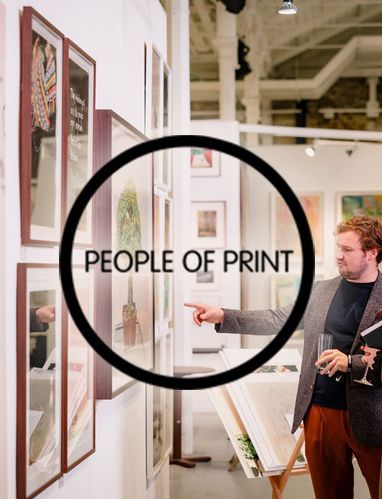 A page from a magazine titled driving climate conversations with art.