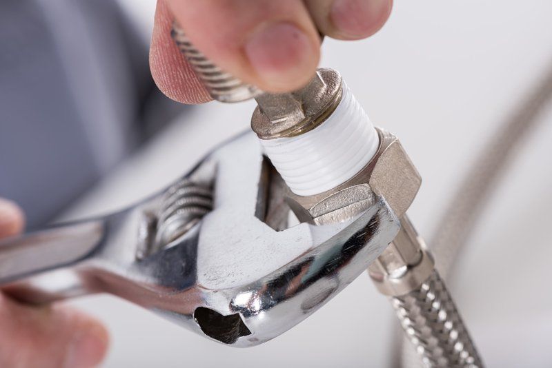 Screwing Plumbing Fittings — Dempsey Plumbing in Killcare