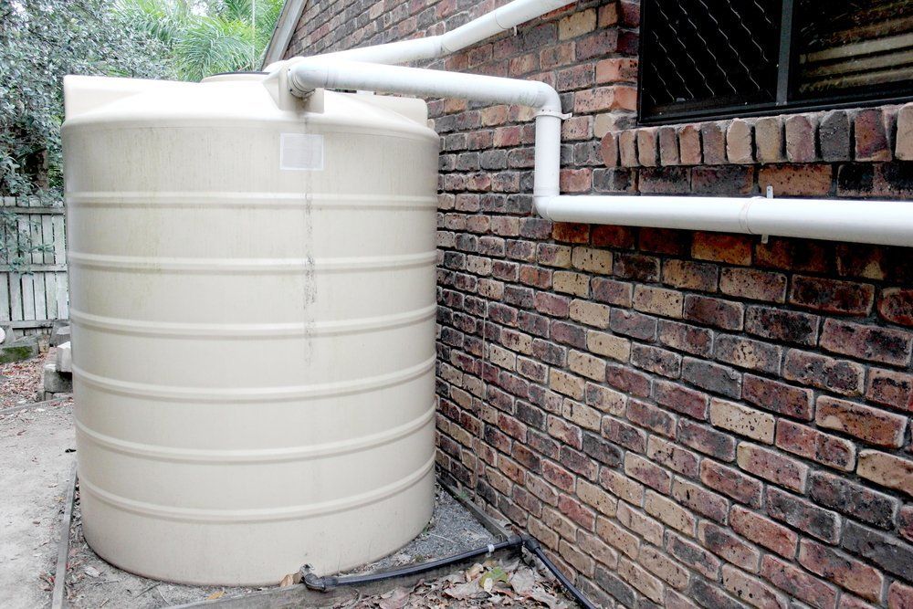 Suburban Water Tank — Dempsey Plumbing in Gosford