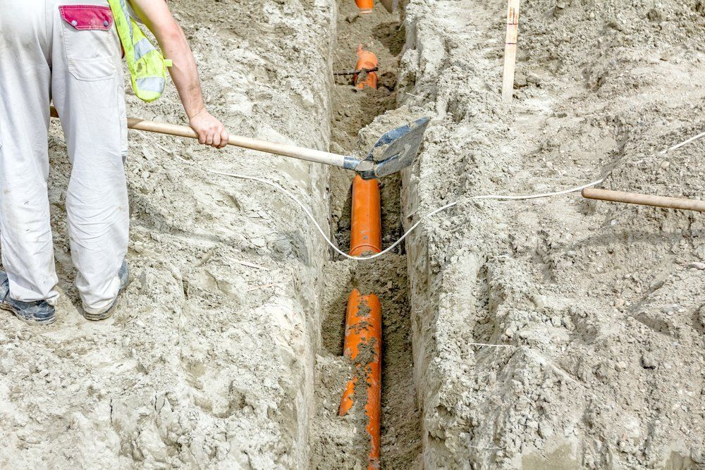 Arranged PVC Of Water Pipes — Dempsey Plumbing in Gosford