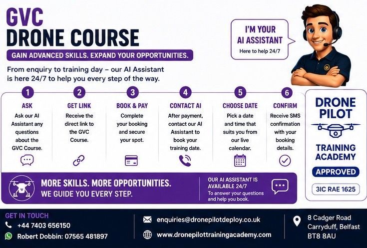 GVC Drone Course UK 2026 | Belfast & Northern Ireland