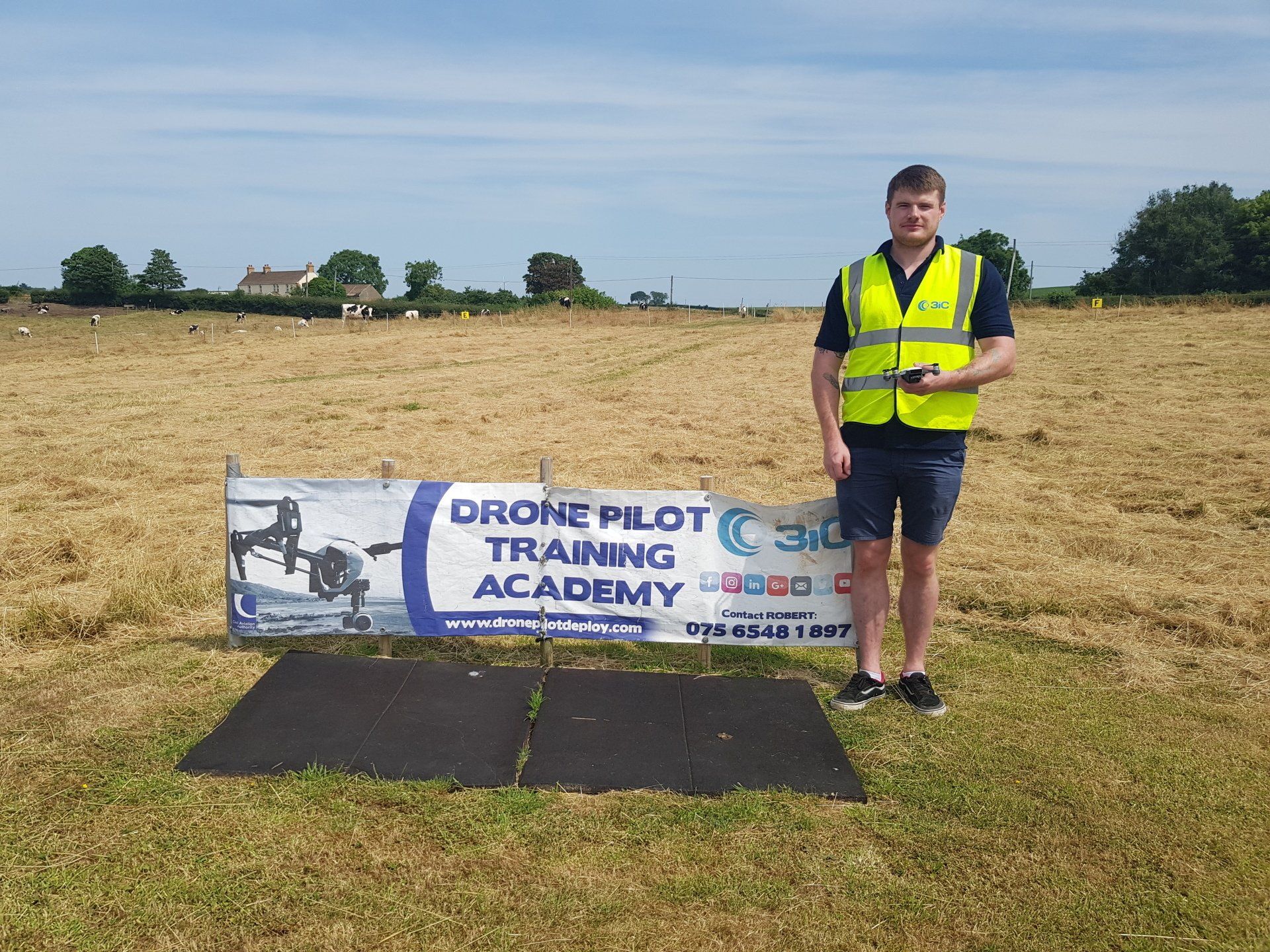 Zac from Jacopa Ltd who successfully passed his A2 CofC atDrone Pilot Training Academy Belfast, Northern Ireland.