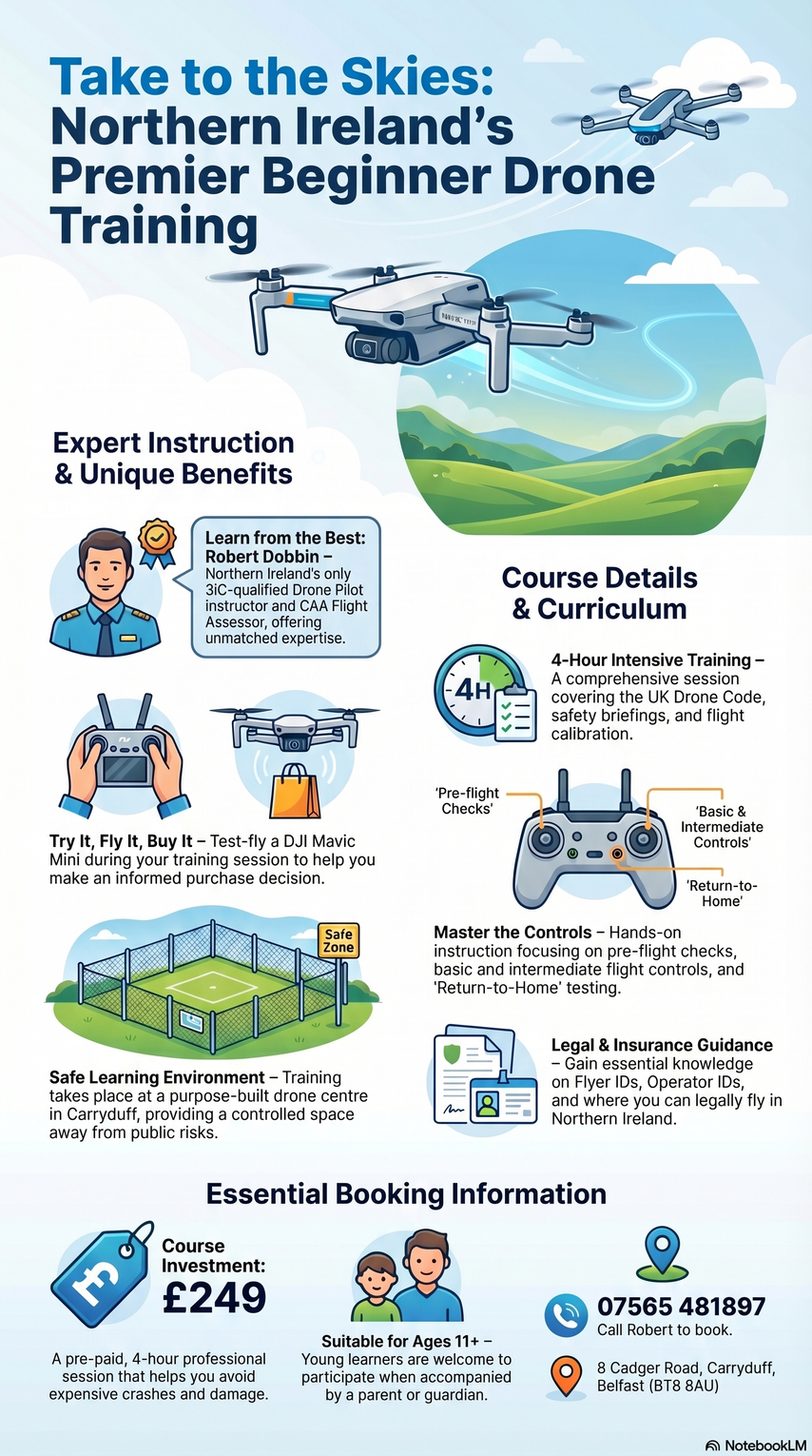 Drone Pilot Training Academy Beginner Drone Pilot Training infographic