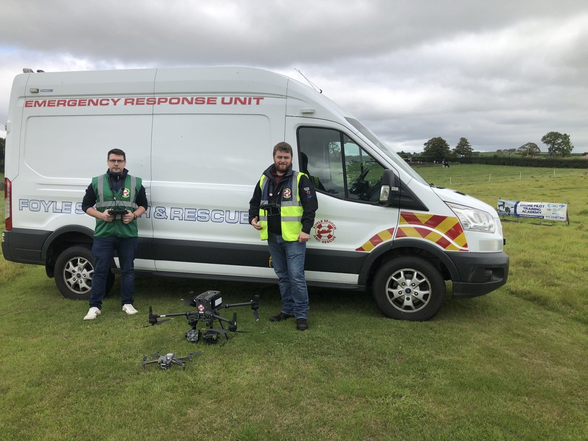 Foyle Search & Rescue Students at Drone Pilot Training Academy Belfast
