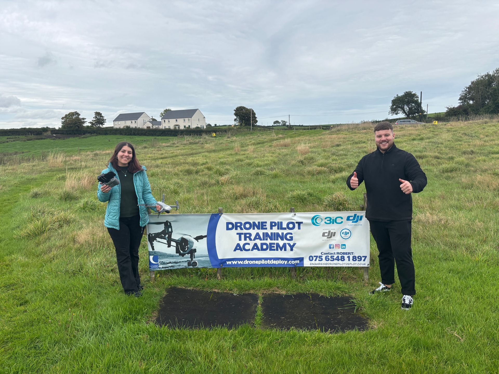 Drone  Pilot Training Academy - Congratulations to Sara & Chris who successfully passed their GVC exam today 19.09.2025.  Well done!