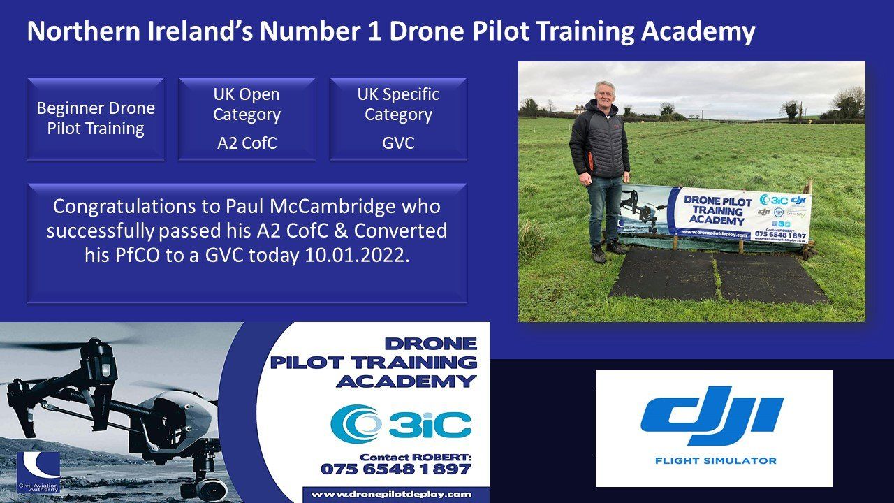 Drone Pilot Training Academy, Number 1 for Drone Pilot Training Academy in Northern Ireland, with Northern Ireland's Top Drone Pilot Instructor Robert Dobbin
