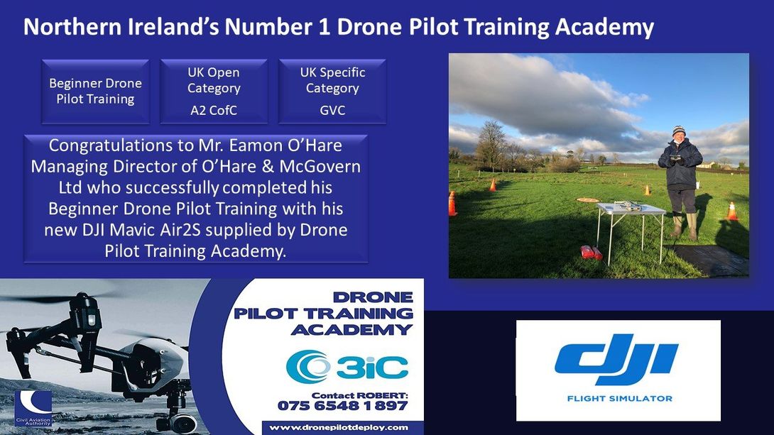 Drone Pilot Training Academy, Number 1 for Drone Pilot Training Academy in Northern Ireland, with Northern Ireland's Top Drone Pilot Instructor Robert Dobbin