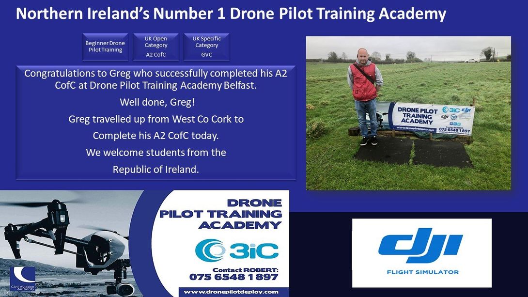 Drone Pilot Training Academy, Number 1 for Drone Pilot Training Academy in Northern Ireland, with Northern Ireland's Top Drone Pilot Instructor Robert Dobbin