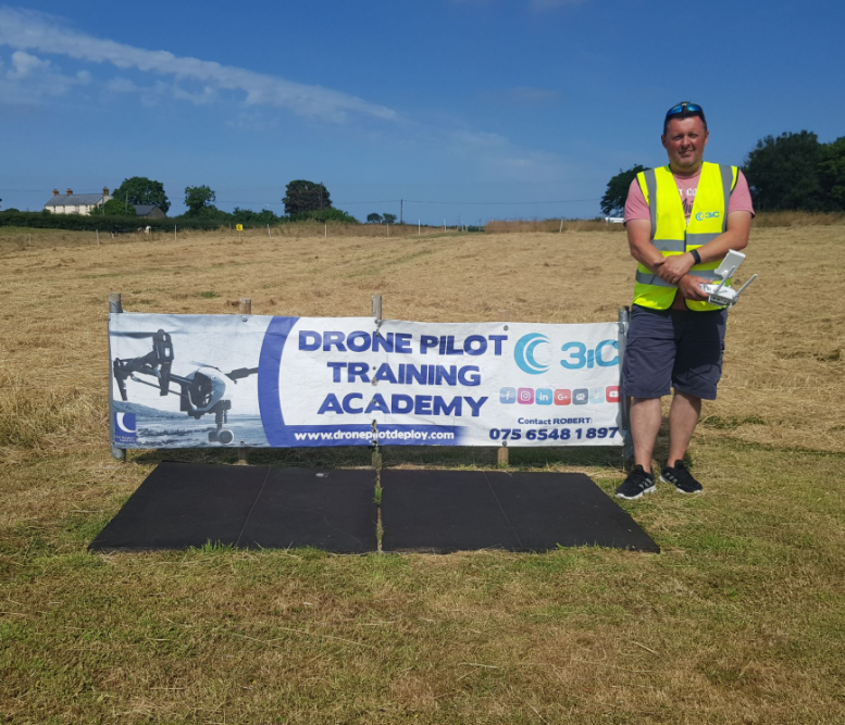 Drone Pilot Training Academy Belfast - Douglas Cecil fromRathlin Island who successfully passed his A2 CofC.