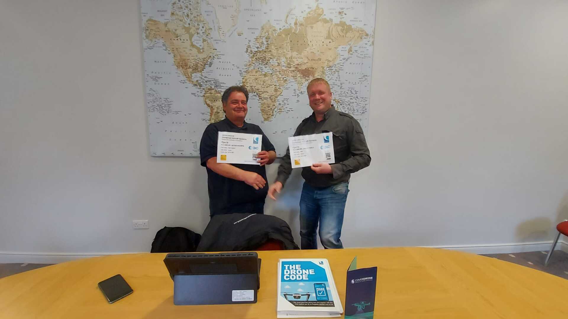 Drone Pilot Training Academy - The Ivanhoe Hotel - with students from Sandvik Ltd who successfully passed their A2 CofC.