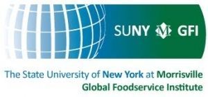 The state university of new york at morrisville global foodservice institute logo.