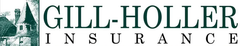 Gill-Holler Insurance logo with green building graphic and black text on white background