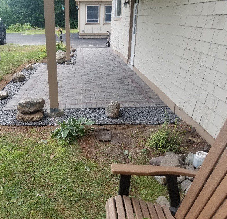 Backyard After Paving Installed — Kennebunk, ME — New England ABC