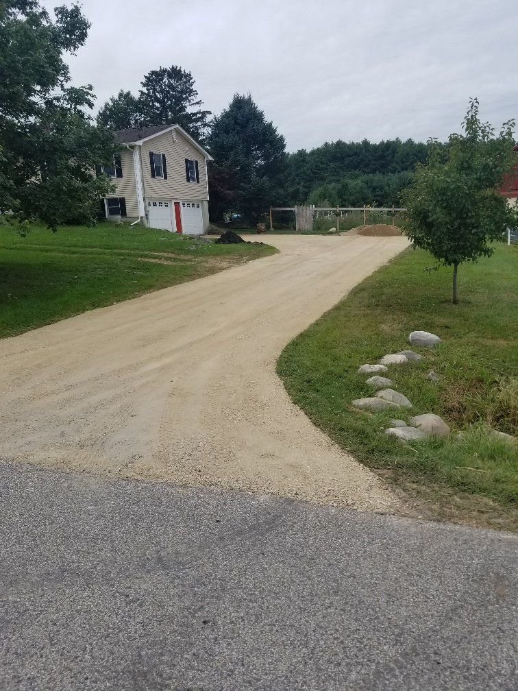 Driveway Before Asphalt Installation — Kennebunk, ME — New England ABC