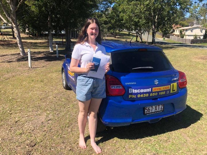 Woman Passing The Driving Exam — Driving Lessons In Forest Lake, QLD