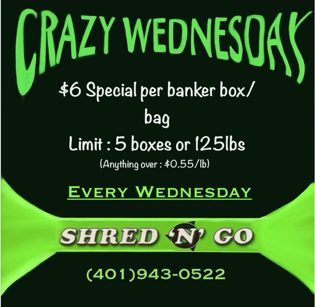 Crazy Wednesday Special Offer