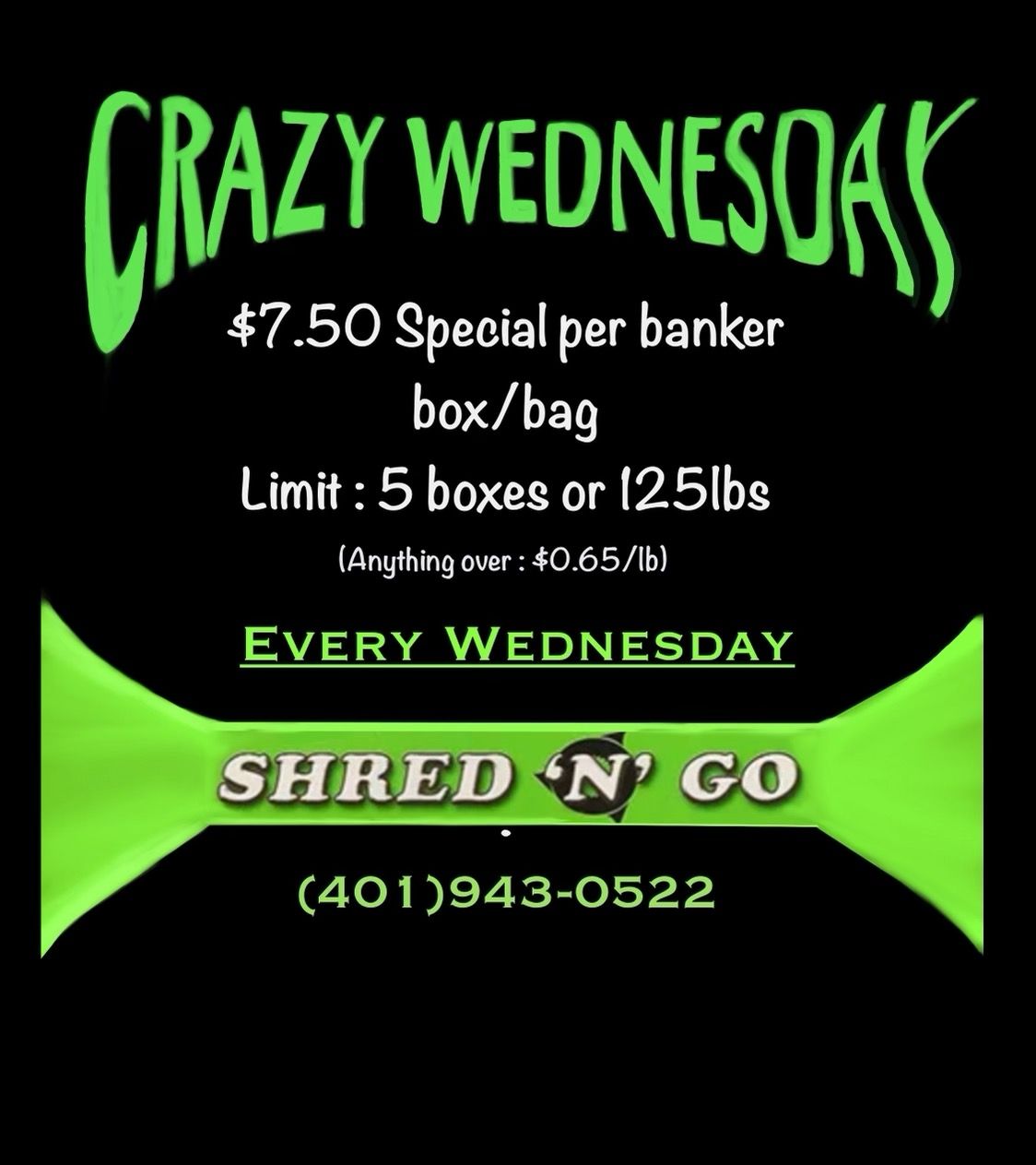 Crazy Wednesday Special Offer