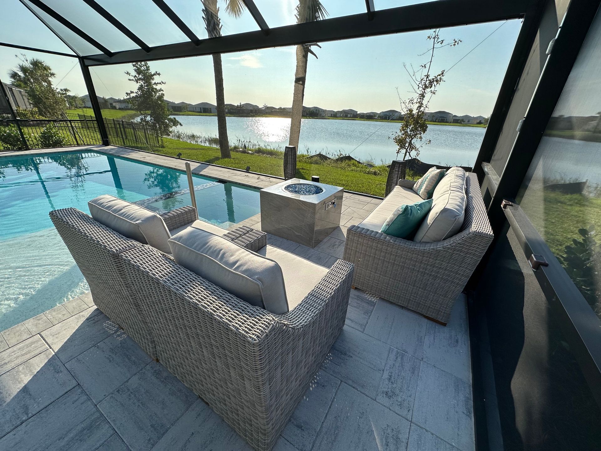 Small Tile fire pit, Babcock Ranch FL