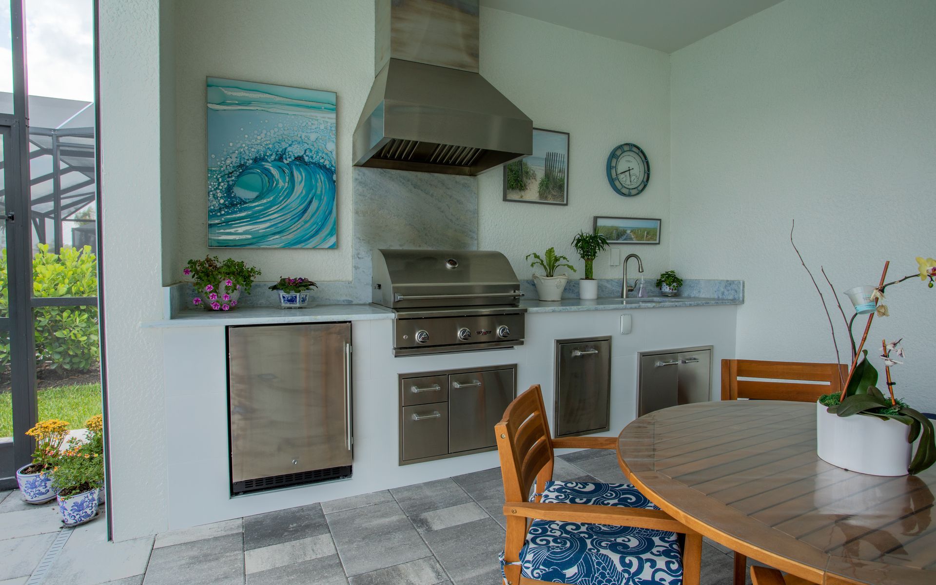 outdoor kitchen delta heat grill fort myers, fl
