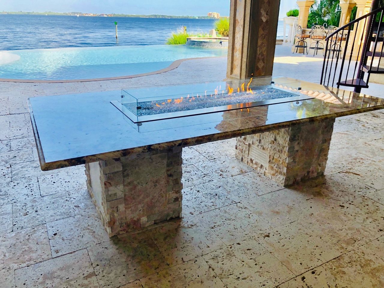carol rose linear fire table cape coral, fl