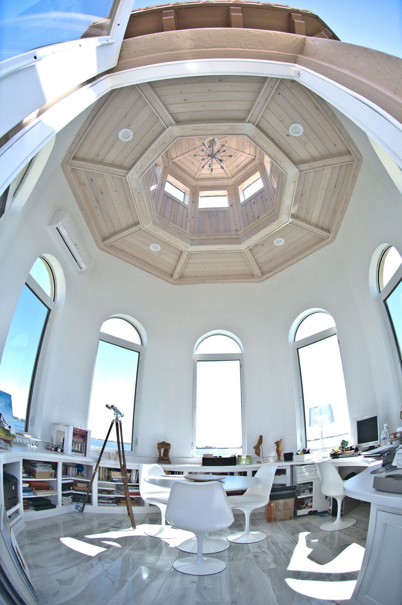 White stain wood ceiling Cape Coral FL