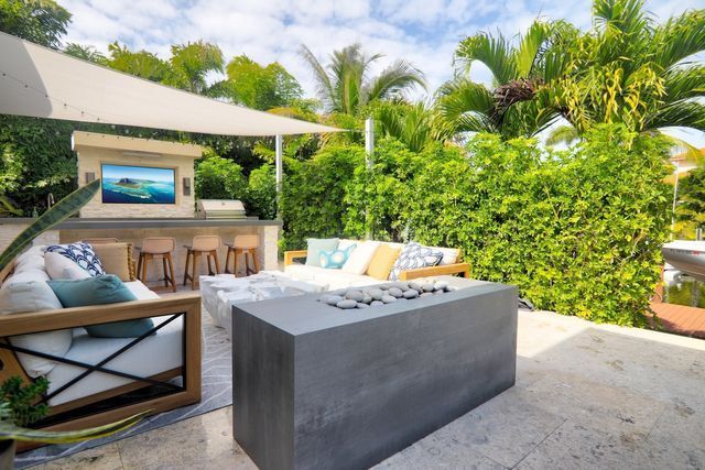 linear modern fire pit marco island, fl