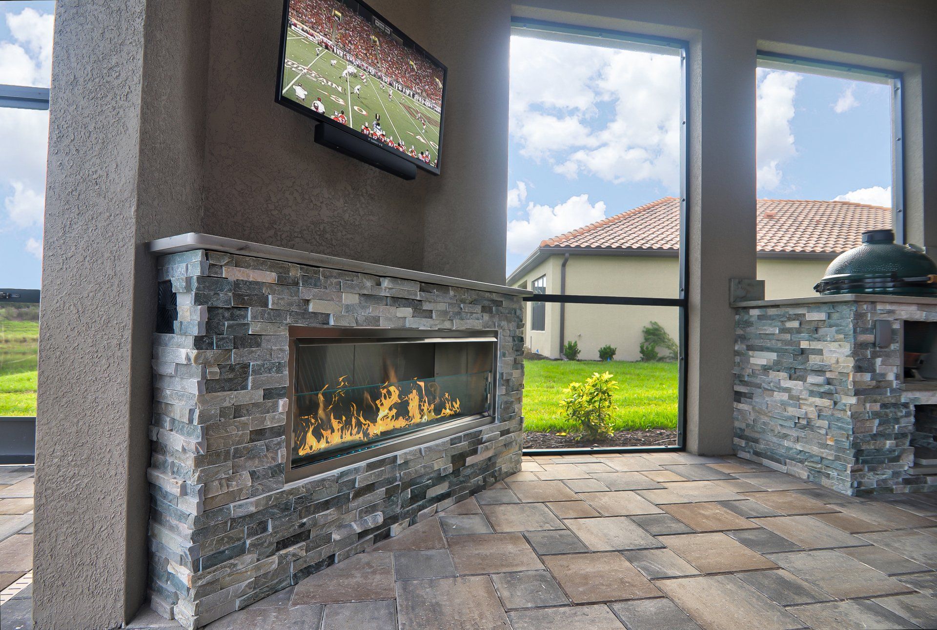 outdoor linear gas fireplace naples fl