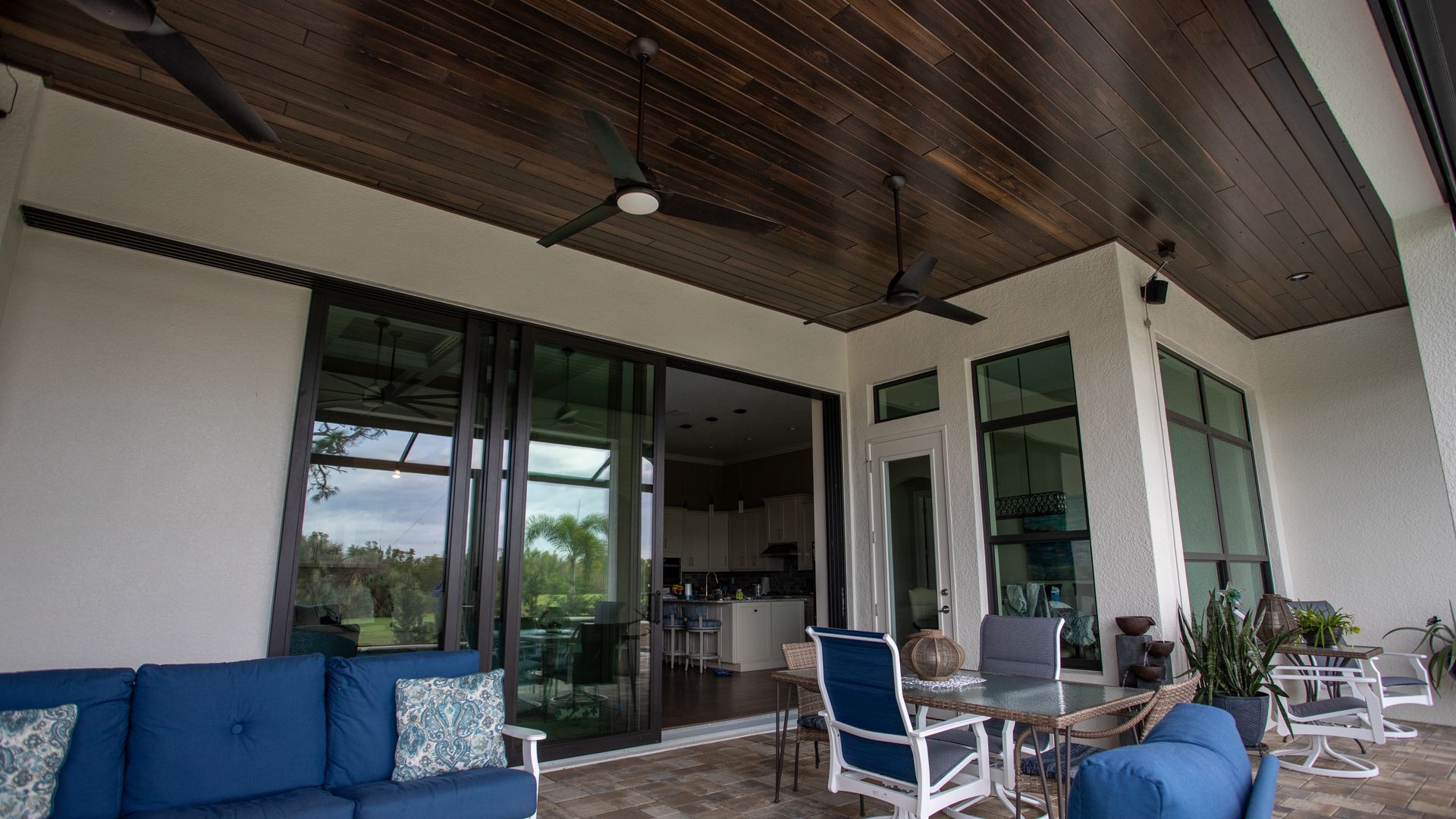 Ebony Tongue and Groove Ceiling , Estero