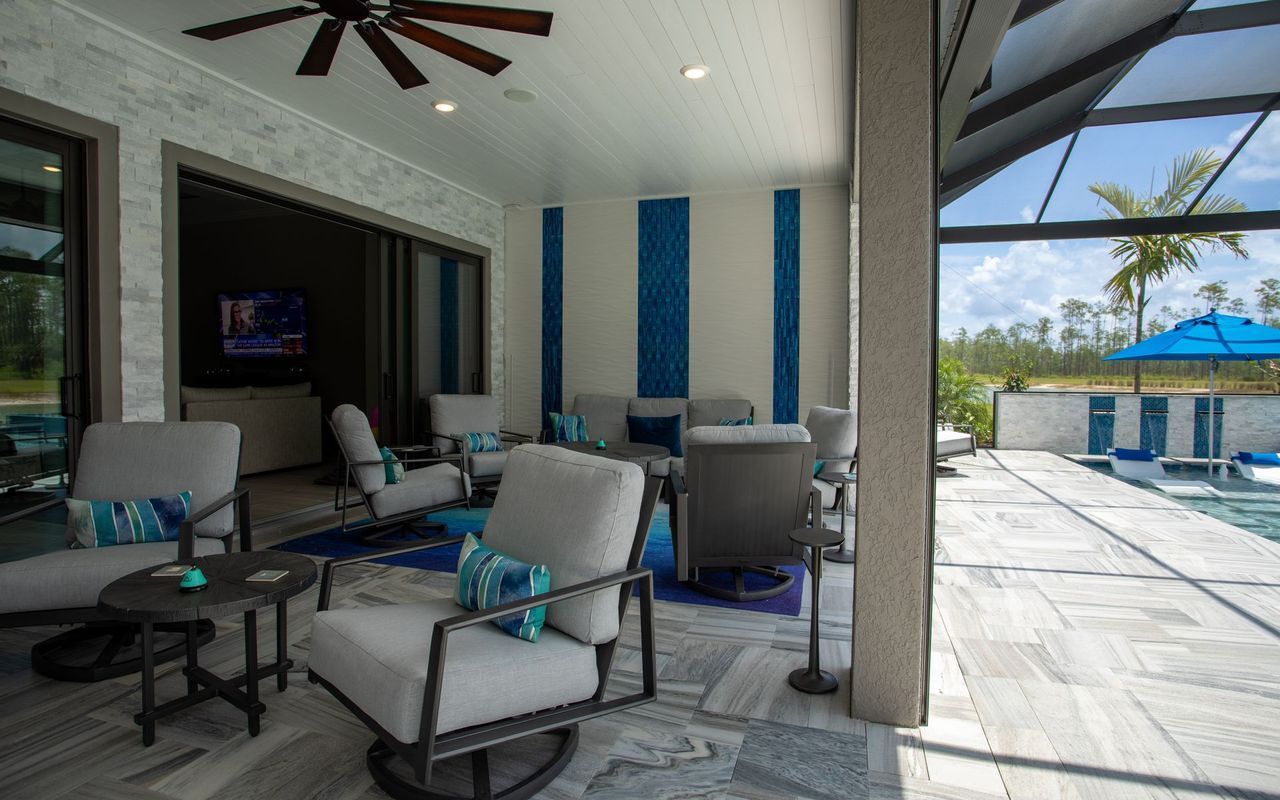 tile and stone feature wall estero fl