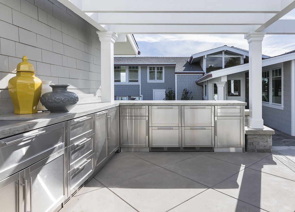 stainless steel cabinets outdoor kitchen