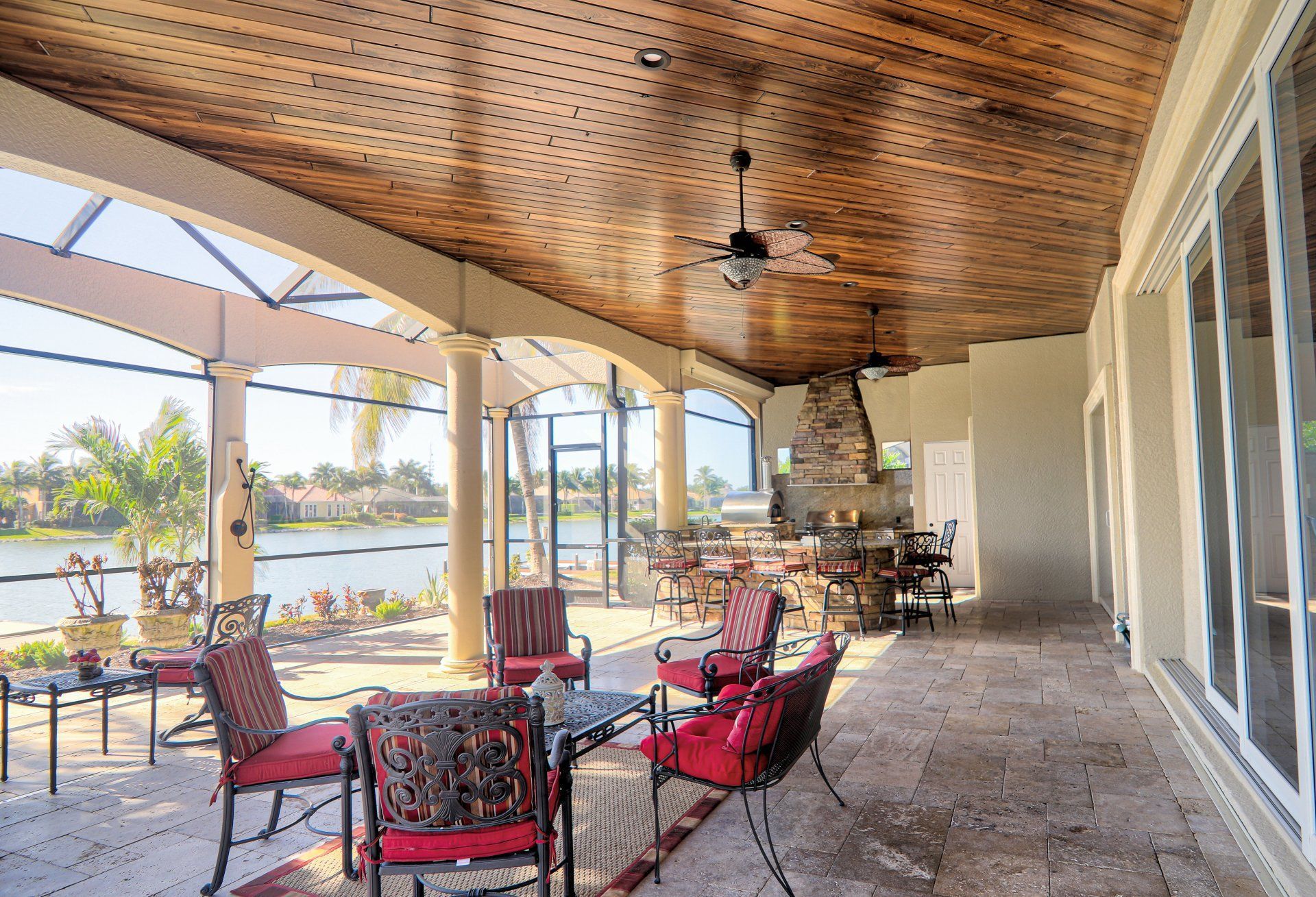 elegant outdoor kitchen Estero, FL