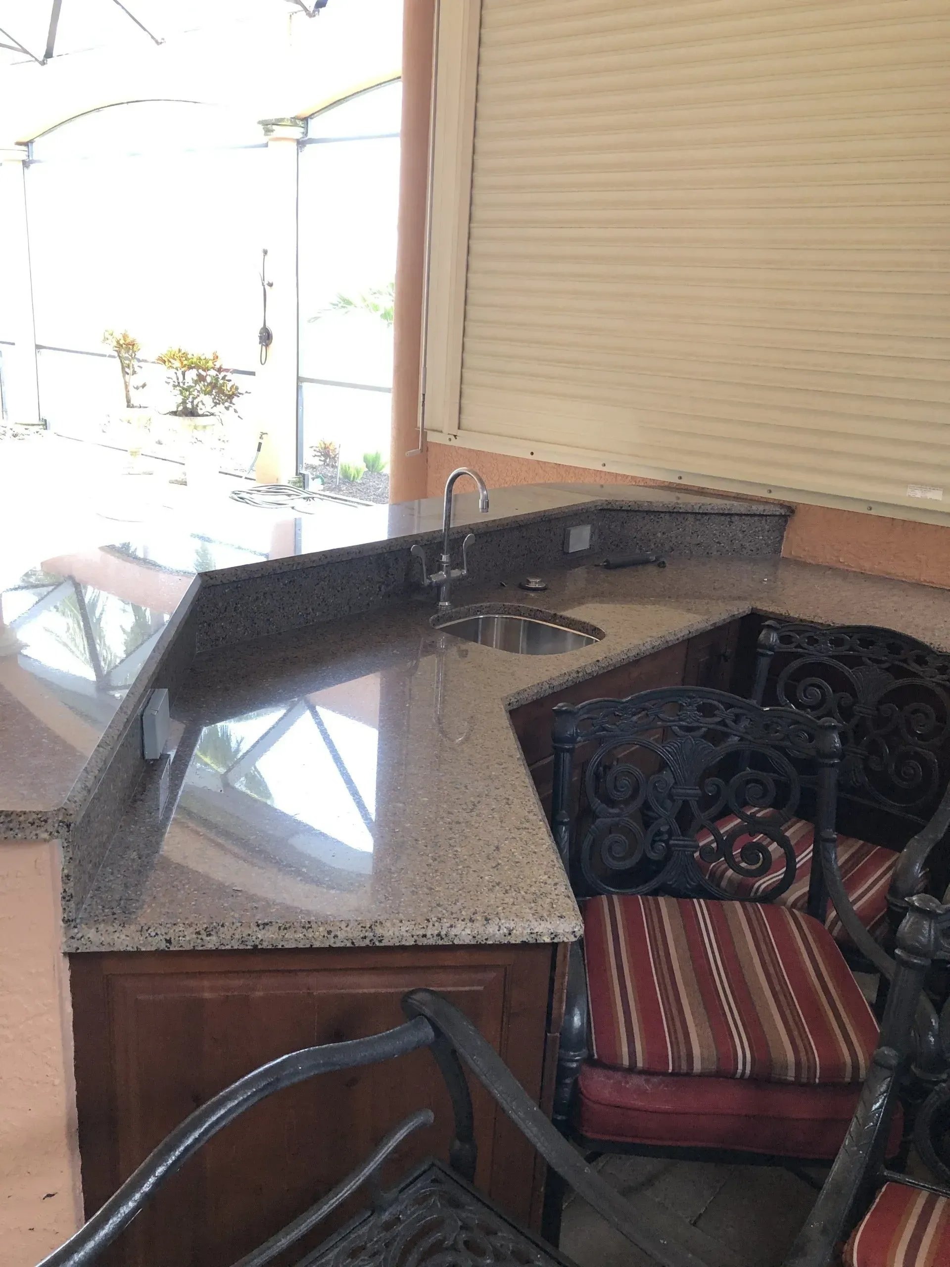 Outdoor Kitchen remodel before