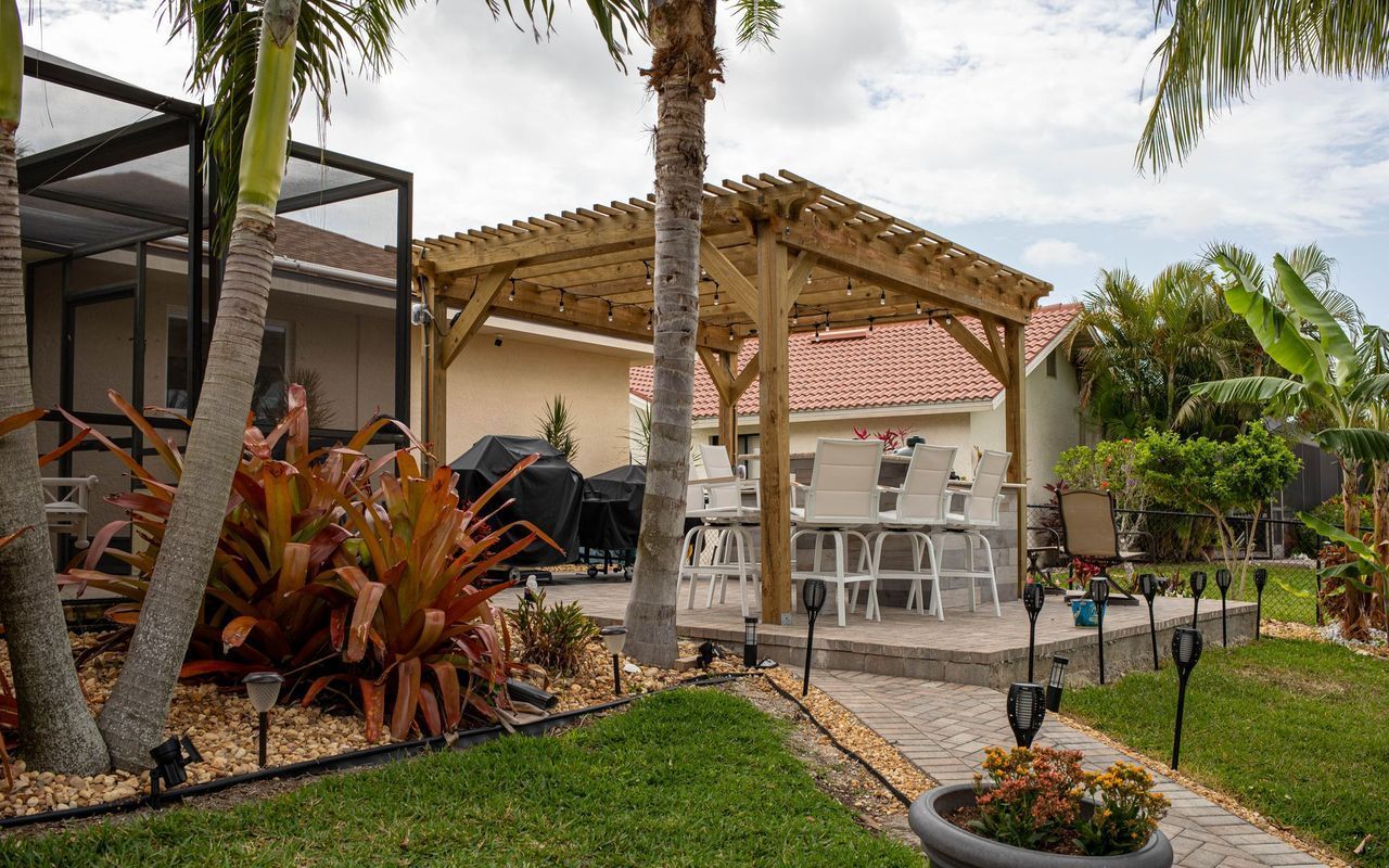 PT wood pergola, Cape Coral FL