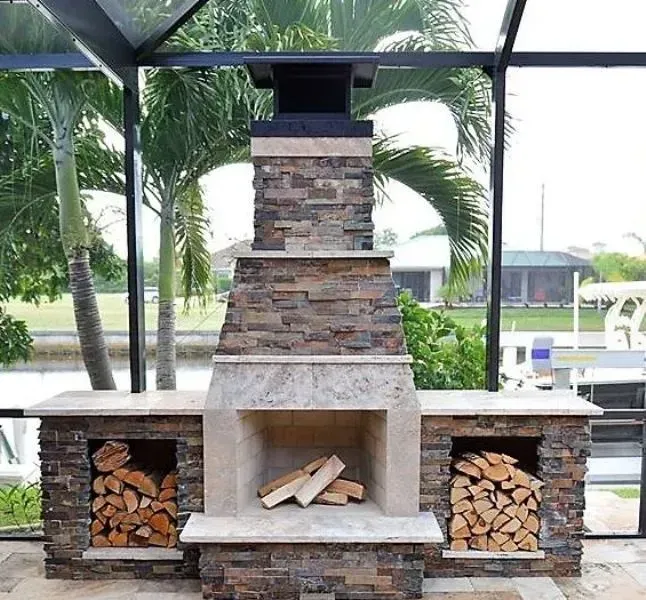 Wood Burning Fireplace Punta Gorda