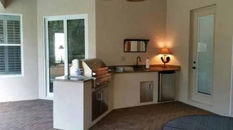 Stucco Outdoor Kitchen Bonita Springs