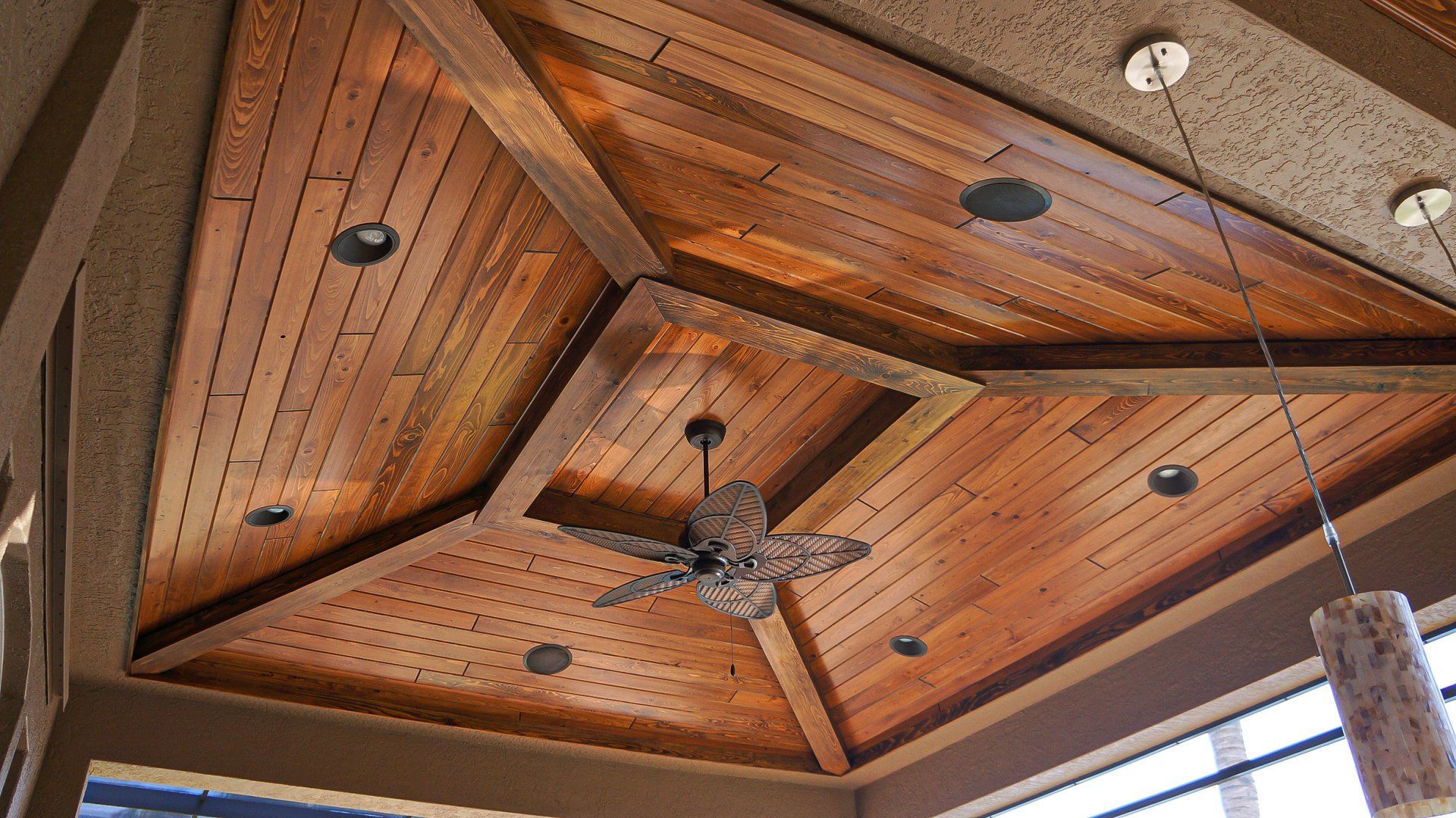 synergy wood ceiling with beams cape coral, fl